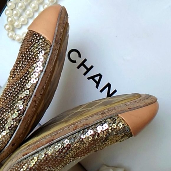 Chanel Stunning Sequin Flats! - Picture 10 of 12